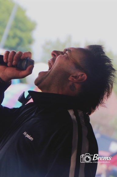 A singer at a music concert