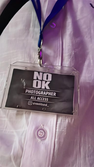 A photographer pass for Nook band