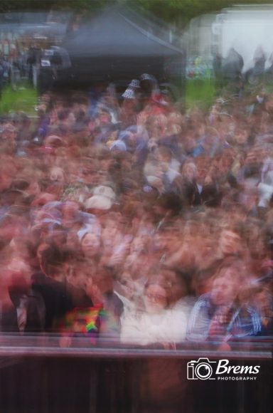 A crowd at a music concert