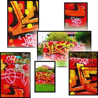 Local graffiti art in Huddersfield